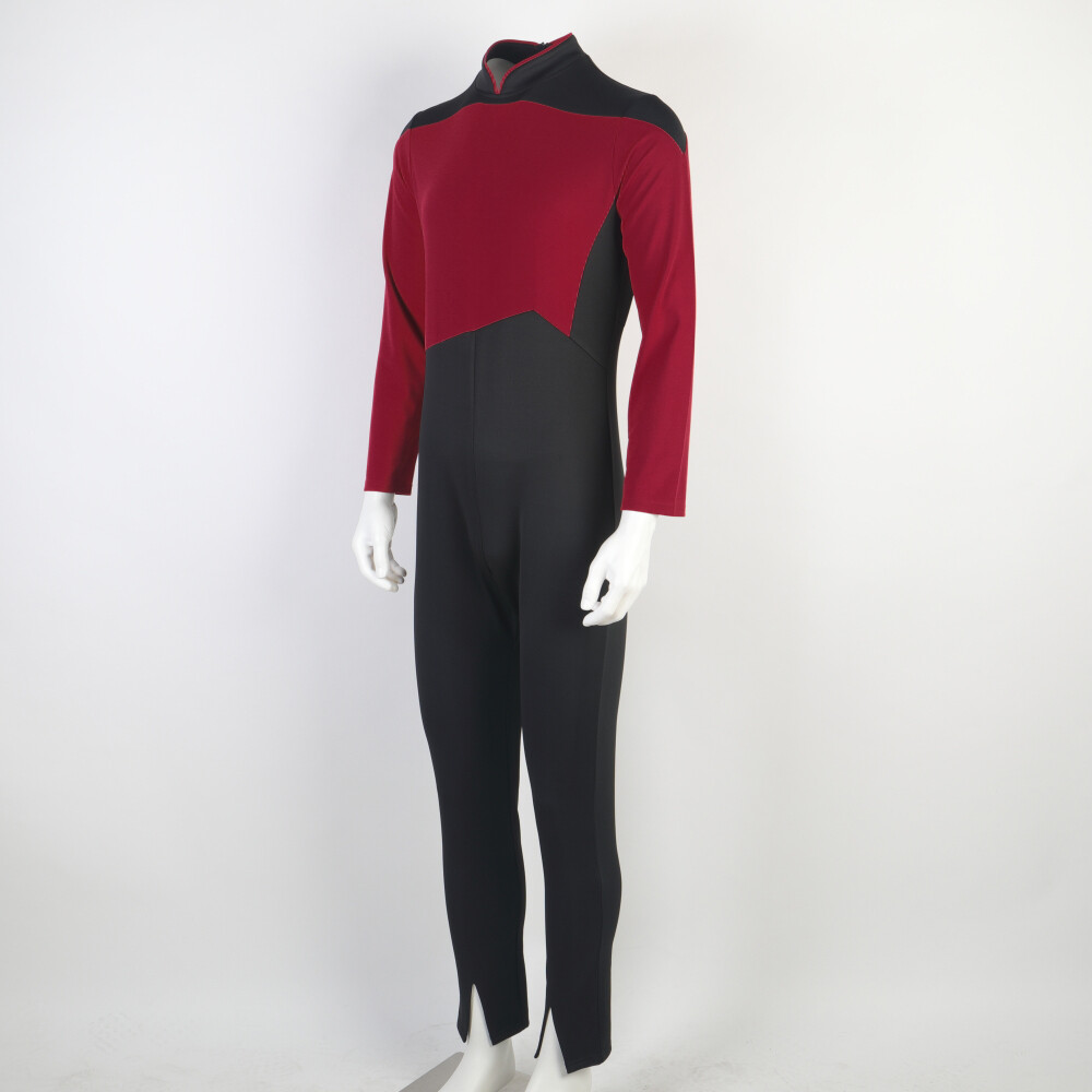 For The Next Generation Picard Red Jumpsuit TNG Data Gold Blue Uniform Costume