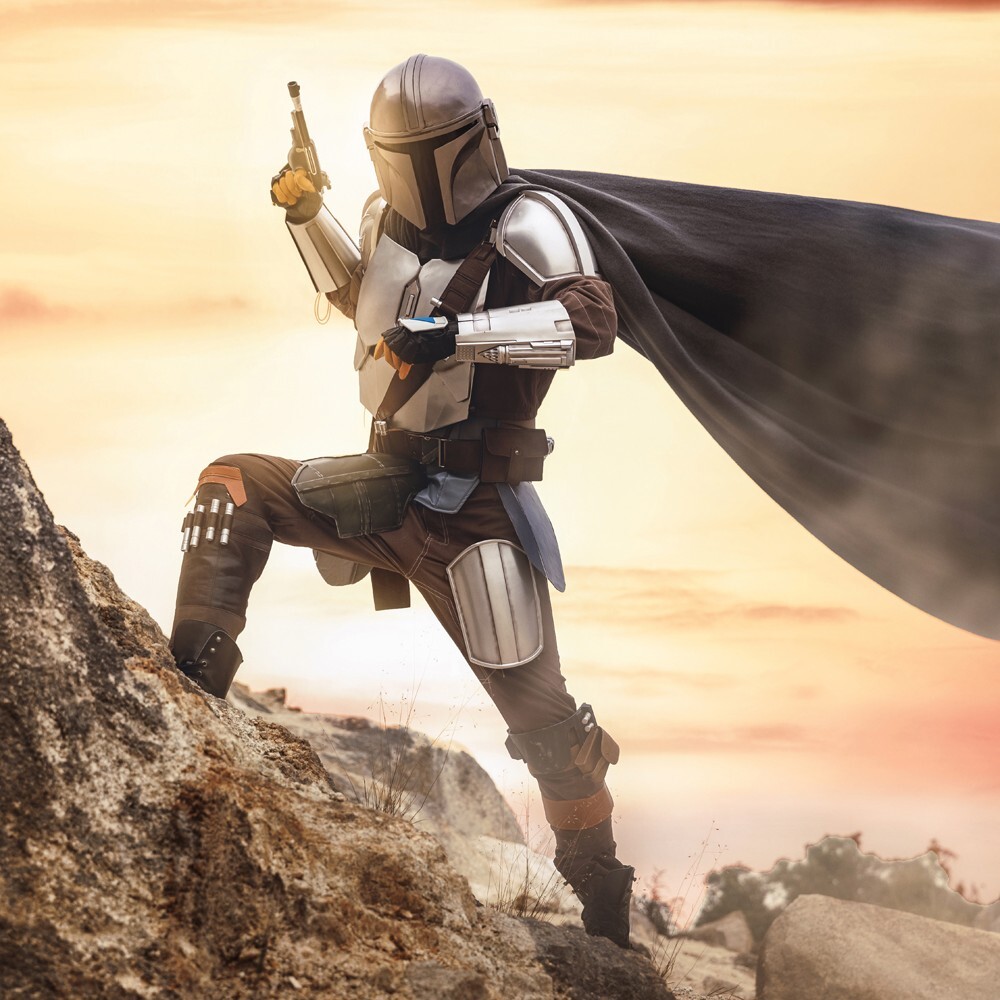 Star Wars The Mandalorian Din Djarin Cosplay Beskar Steel Armor Costume Fell Set