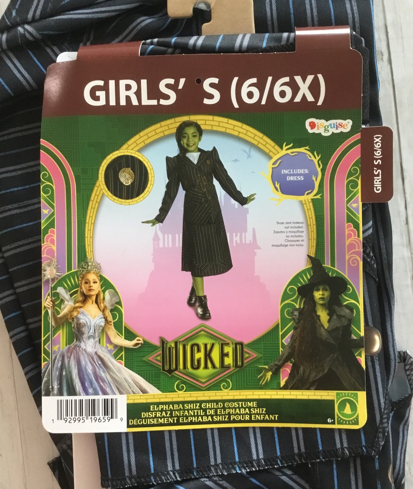 WICKED THE MOVIE Elphaba Halloween Costume Girls Size Small (6-6X) New