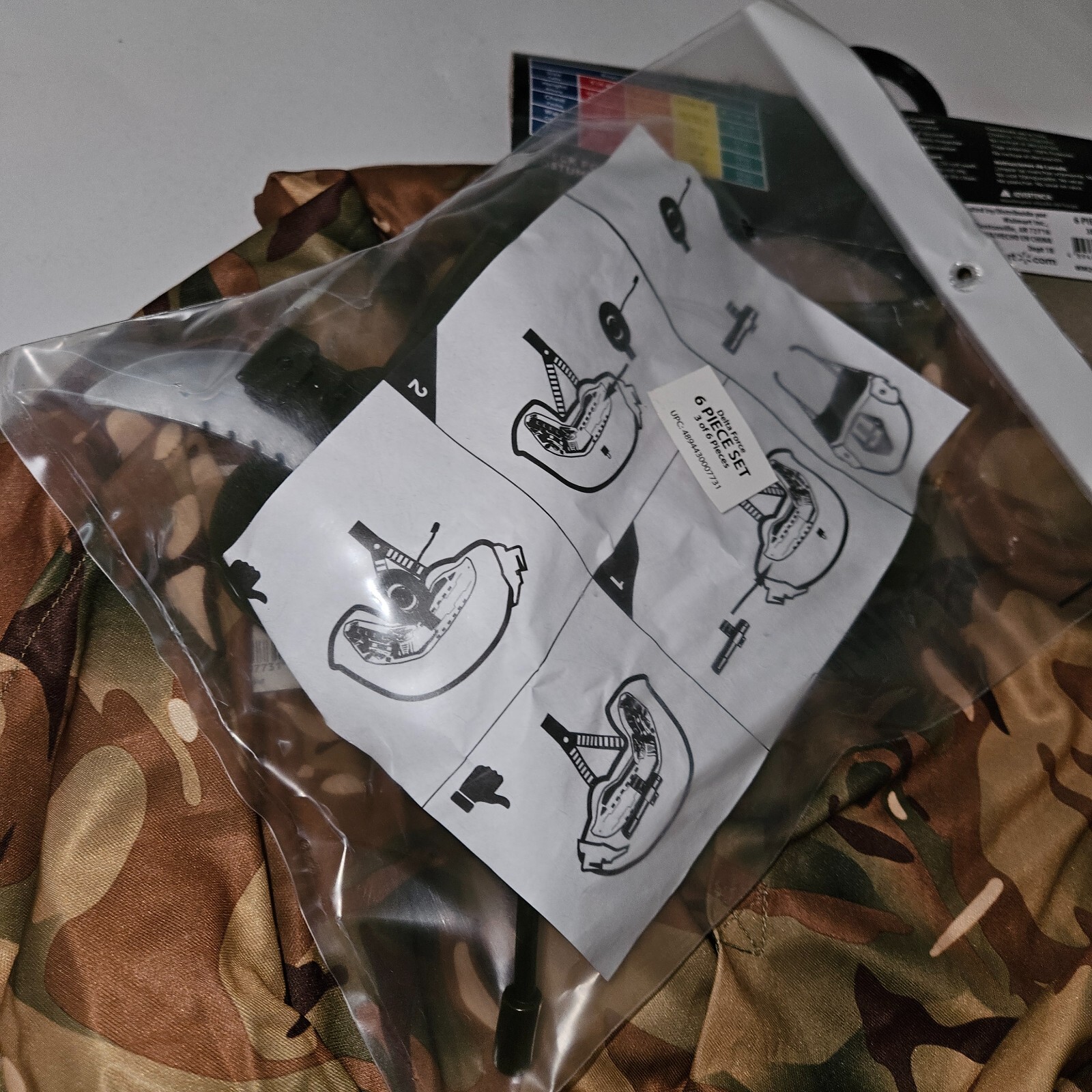 Delta Force Camouflage Halloween Costume Boys Small 4-6 VEST HELMET NOT INCLUDED
