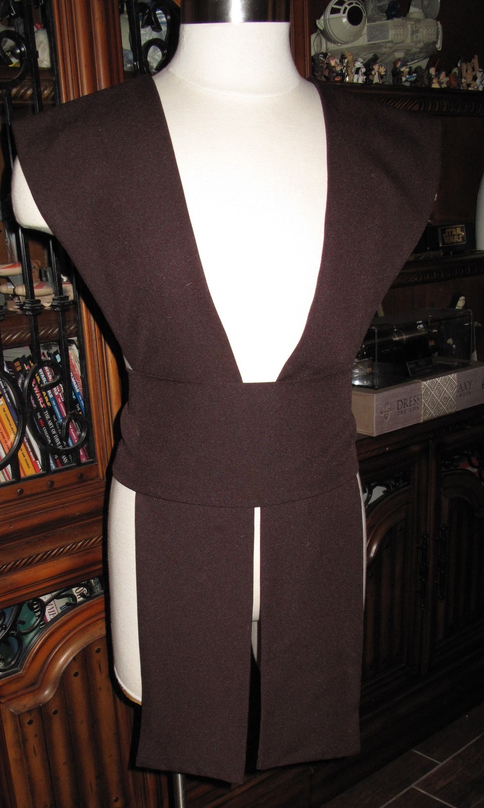 Cosplay Dark Brown poplin fabric Tabards & Obi