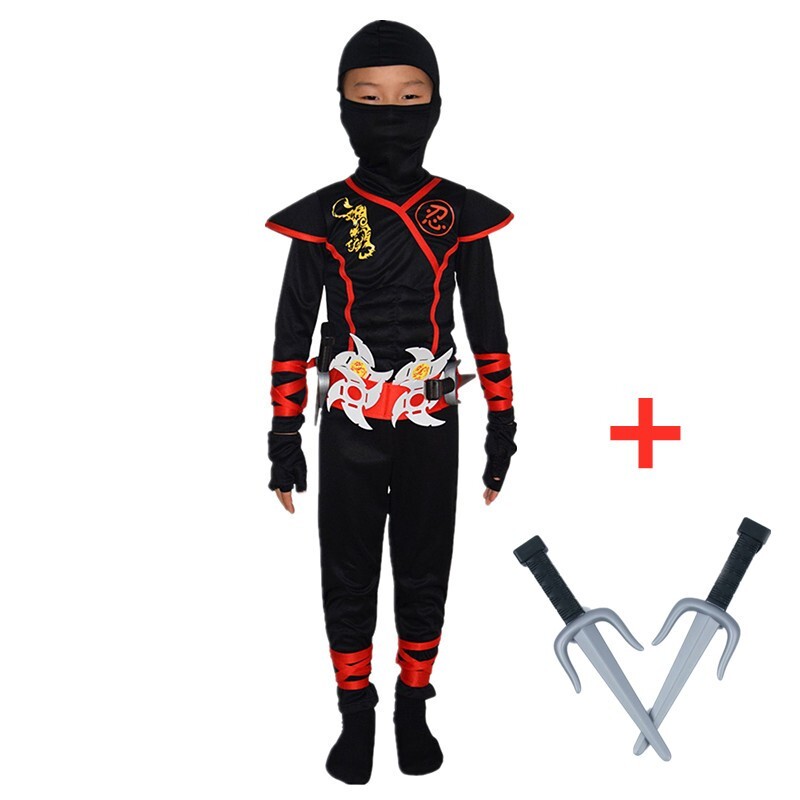 Boys Ninja Costume kids/Fancy dress/Halloween Party Clothing Kids Kung Fu Outfit