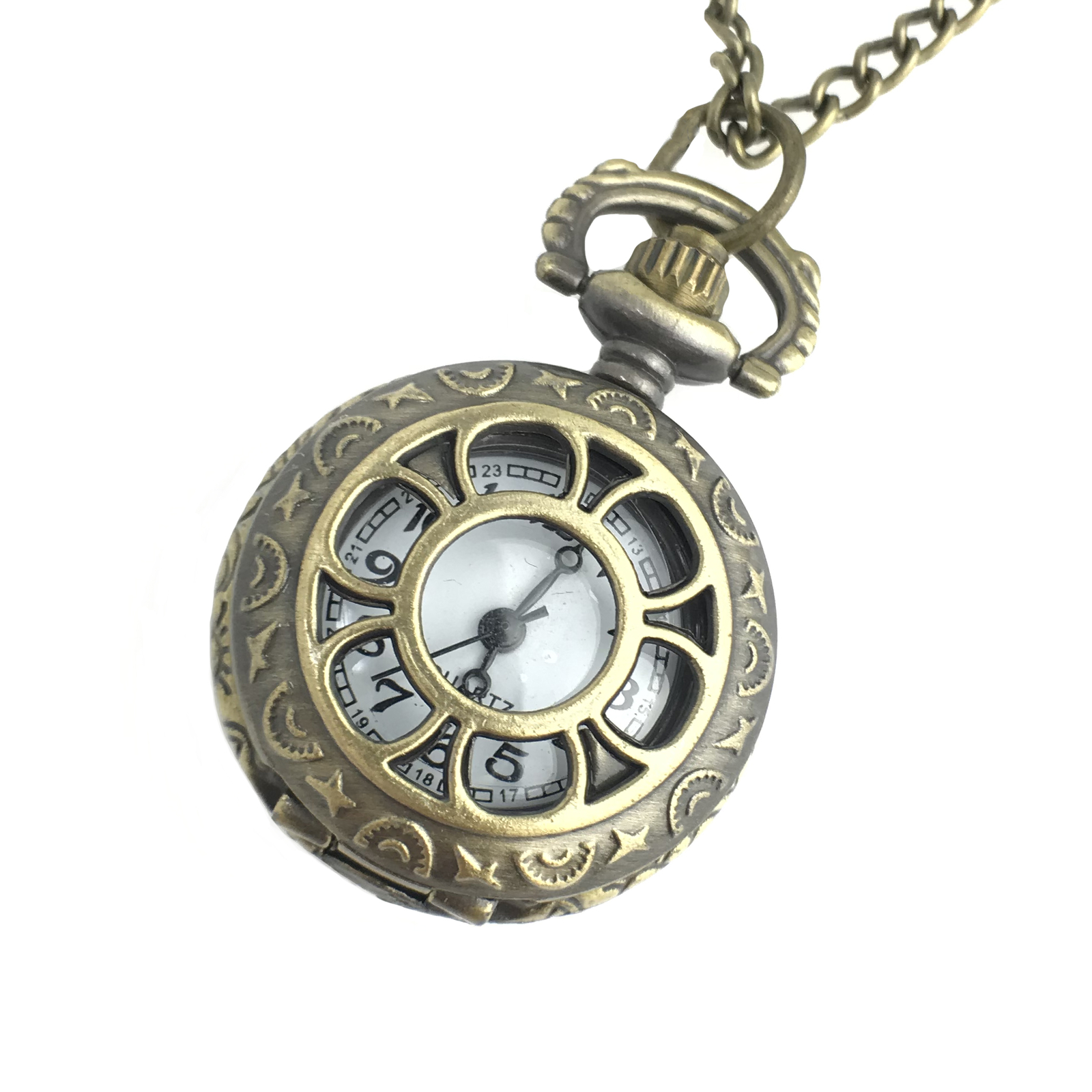 Steampunk necklace costume accessories jewelry pocket watch