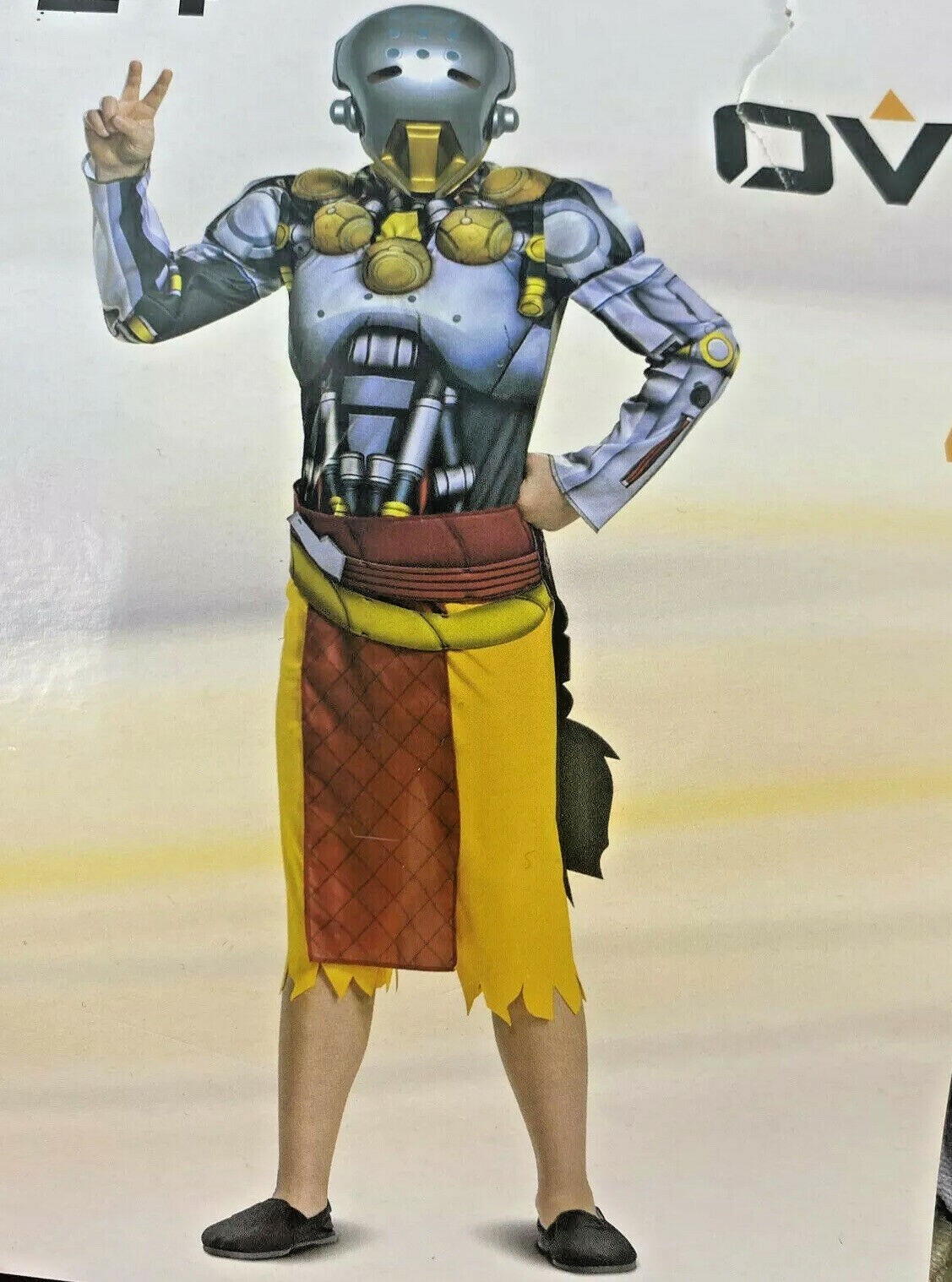 Disguise Boys Zenyatta Classic Muscle Overwatch Halloween Costume Size L 10-12