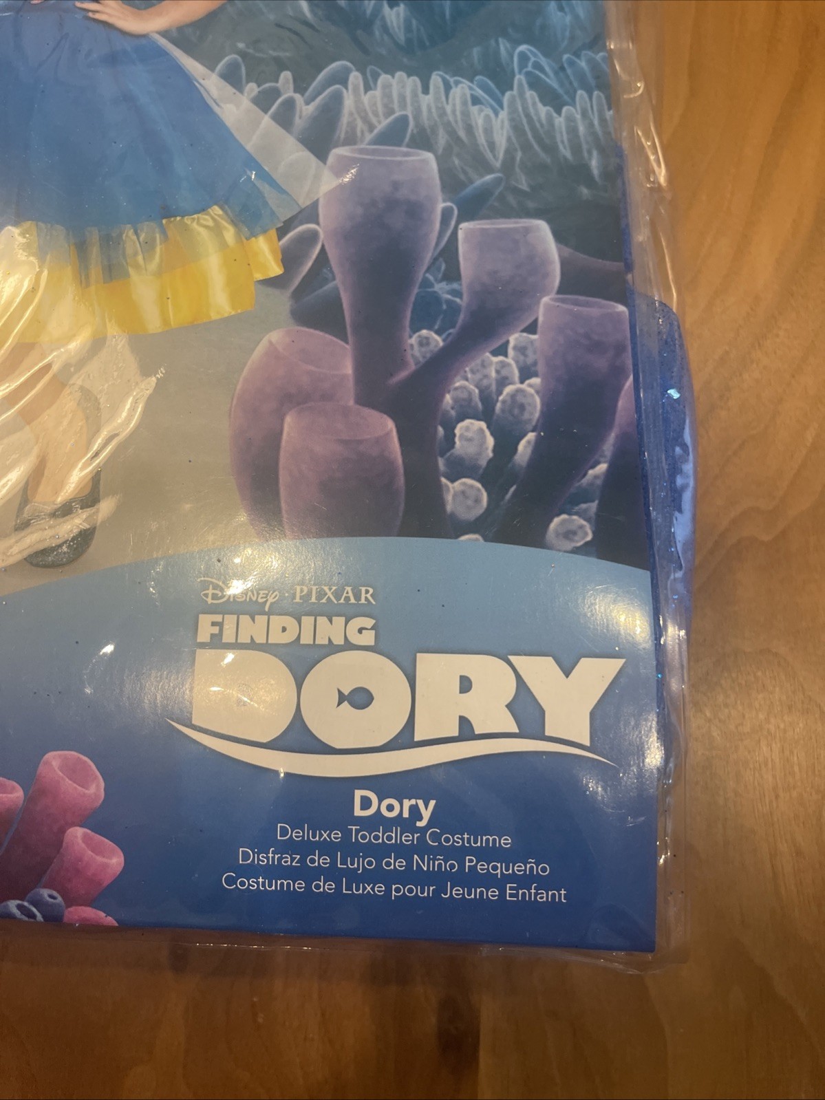 DORY Toddler Tutu Deluxe Finding Dory Disney Pixar Halloween Costume Size 2T NEW