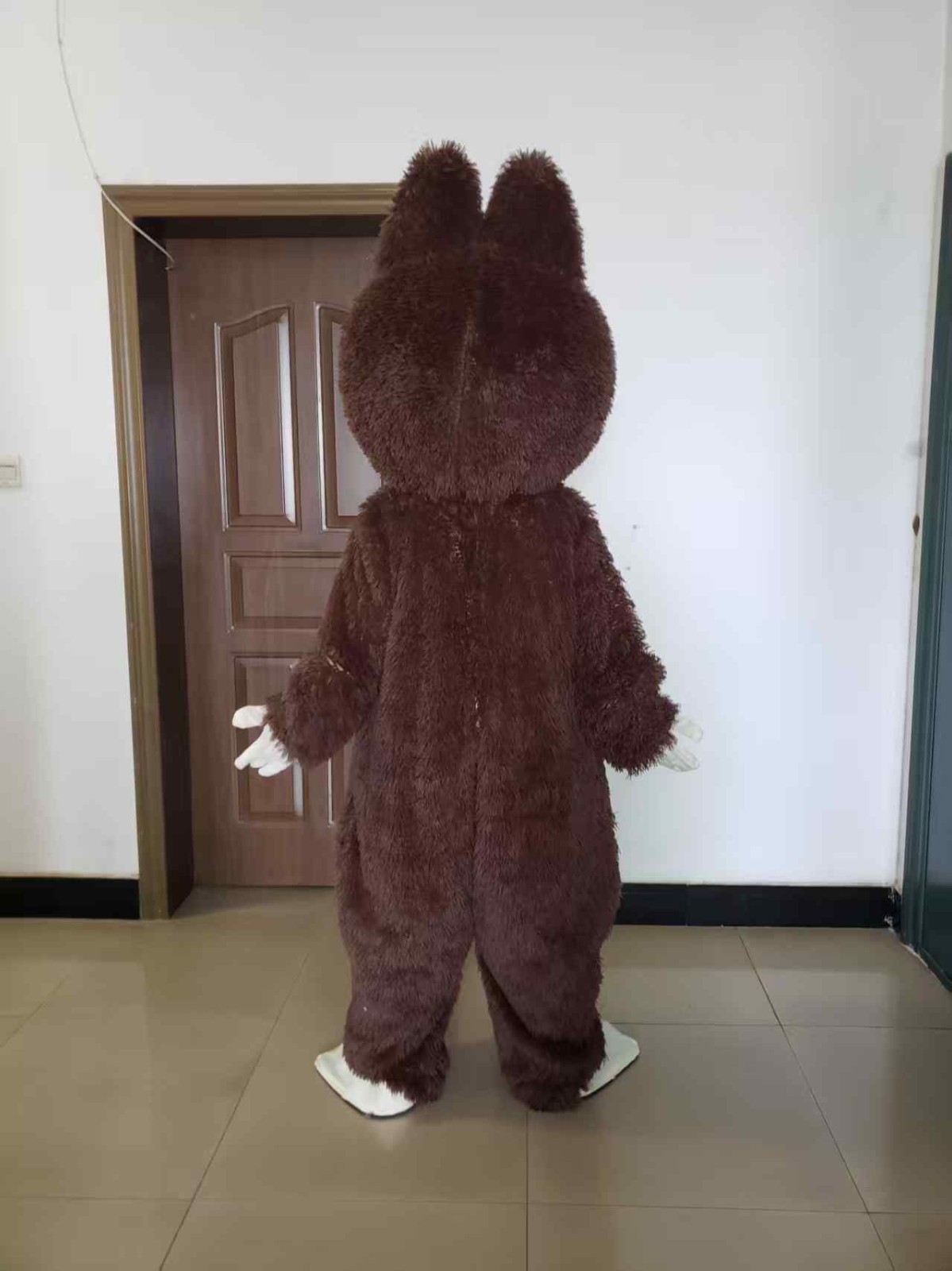 New adult Halloween Christmas characters dark brown rabbit cartoon festival