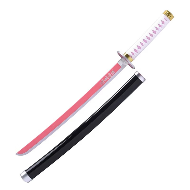 Women’s Japanese Yukata cosplay, DokiDoki wig, and Demon Slayer sword