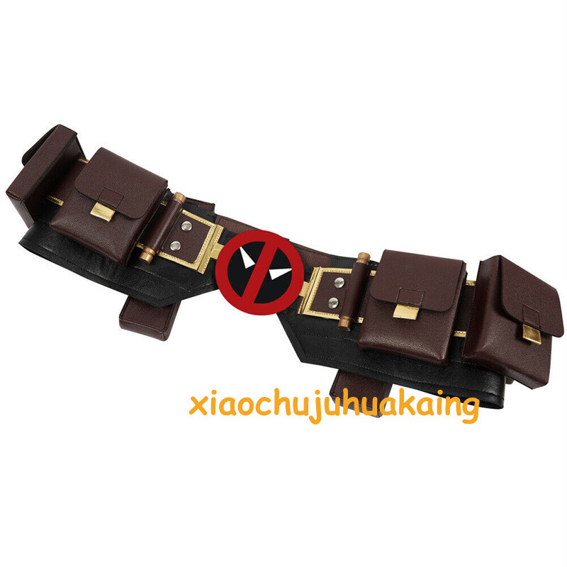 Deadpool 3 Wade Wilson Cosplay Costume Accessories Red Mask Belt Halloween Suit