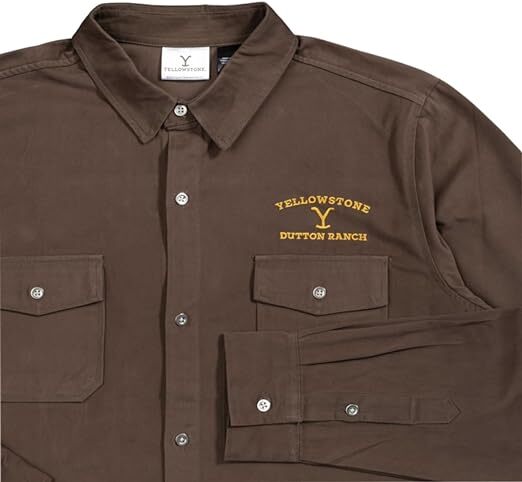 Yellowstone Dutton Ranch Button Up Long Sleeve Shirt Halloween Costume Cosplay