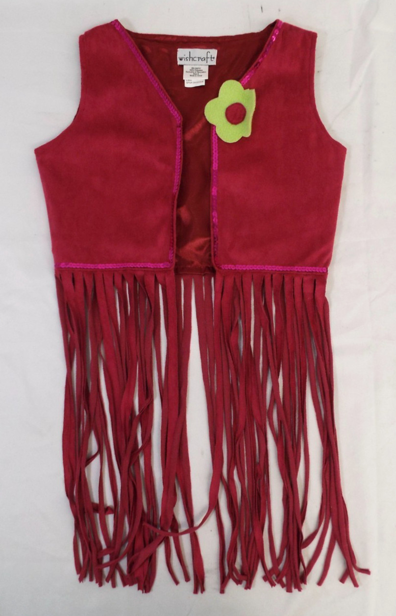 Chasing Fireflies Wishcraft Hippie Chick 4 Pc Costume Halloween Dress Up Size 8