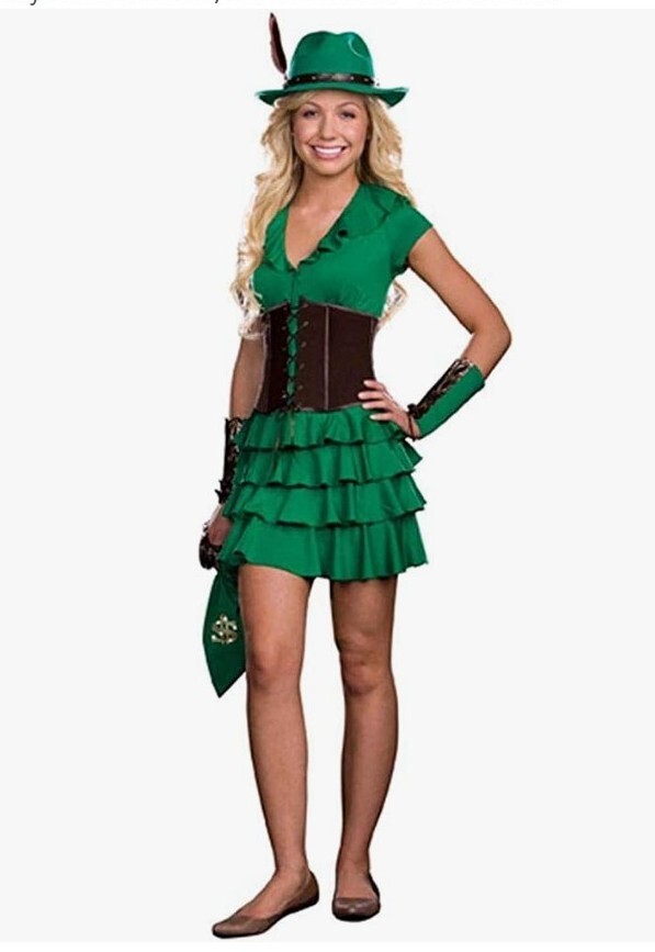 Dreamgirl Robyn da Hood Robin Hood Girls 10/12 – XS Teen Halloween Costume Green