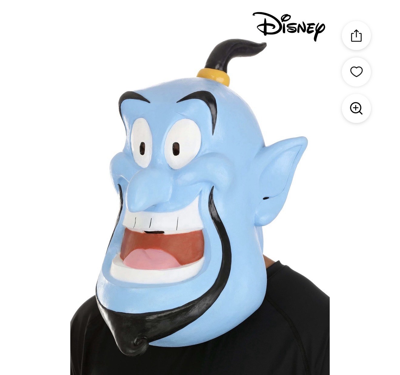 One Size Fits All Disney Genie mask For Costume Cosplay Halloween Dress Up