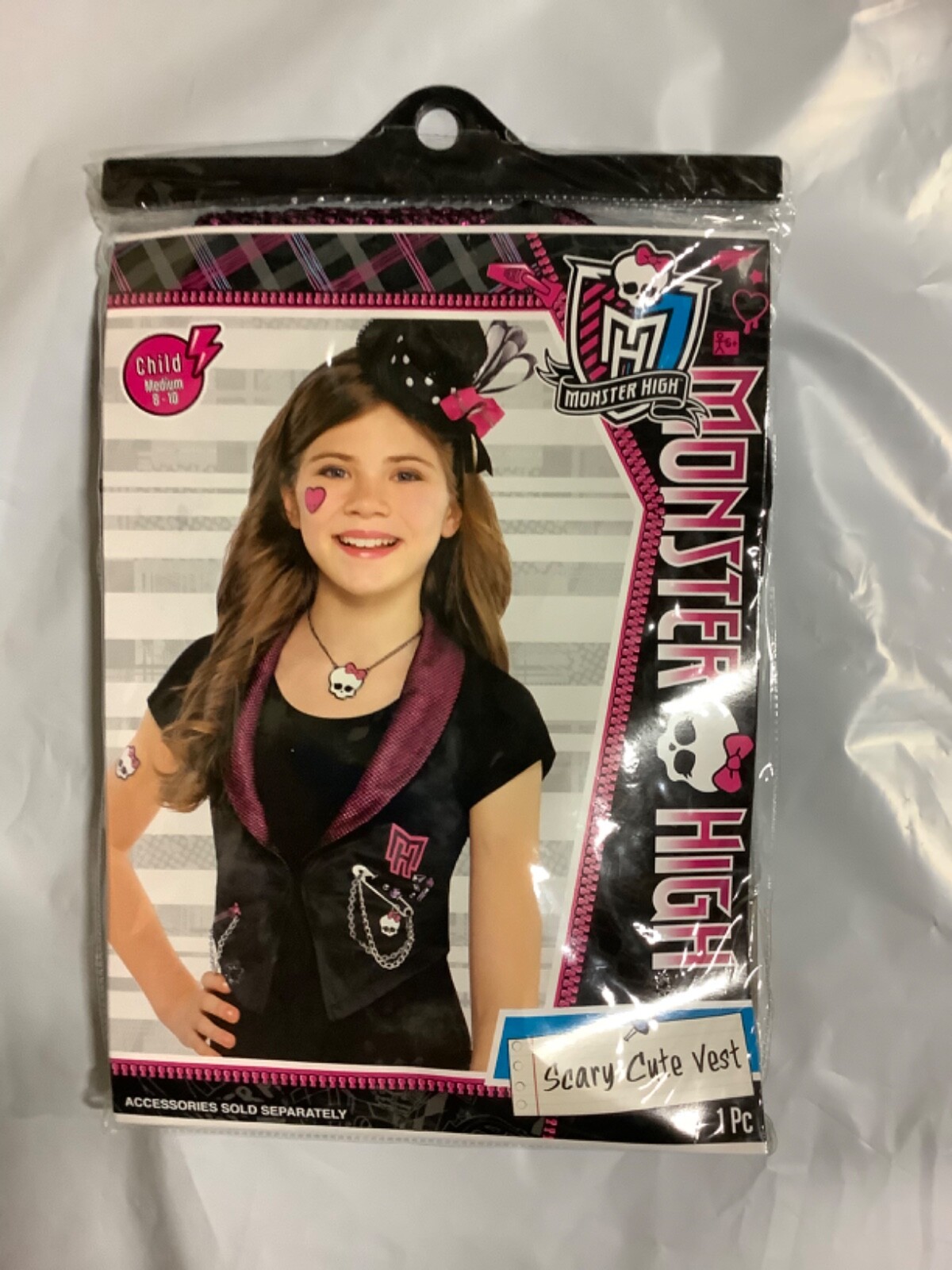Monster High Halloween Costume Accessory A Scary Cute Child Vest Monster High
