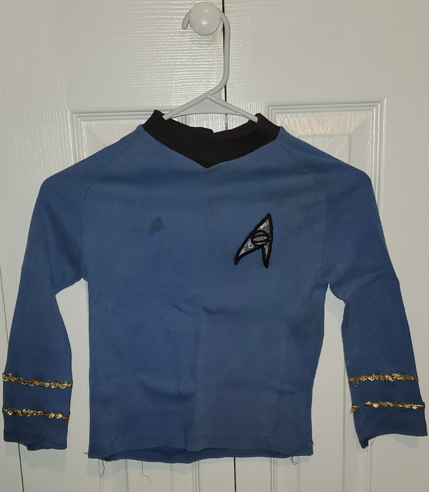 Vintage Star Trek Mr. Spock Shirt Costume Uniform Blue – RARE Underoos Halloween