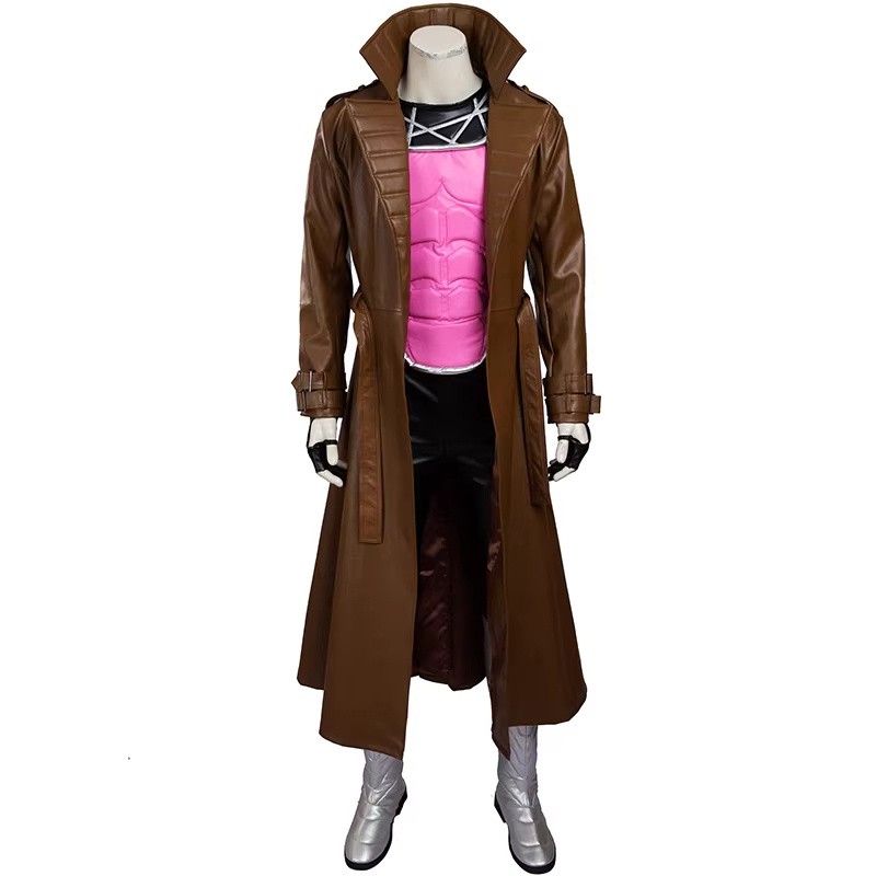 X-Men Gambit Remy LeBeau Coat Pants Outfits Cosplay Costume Mens Party Full Set