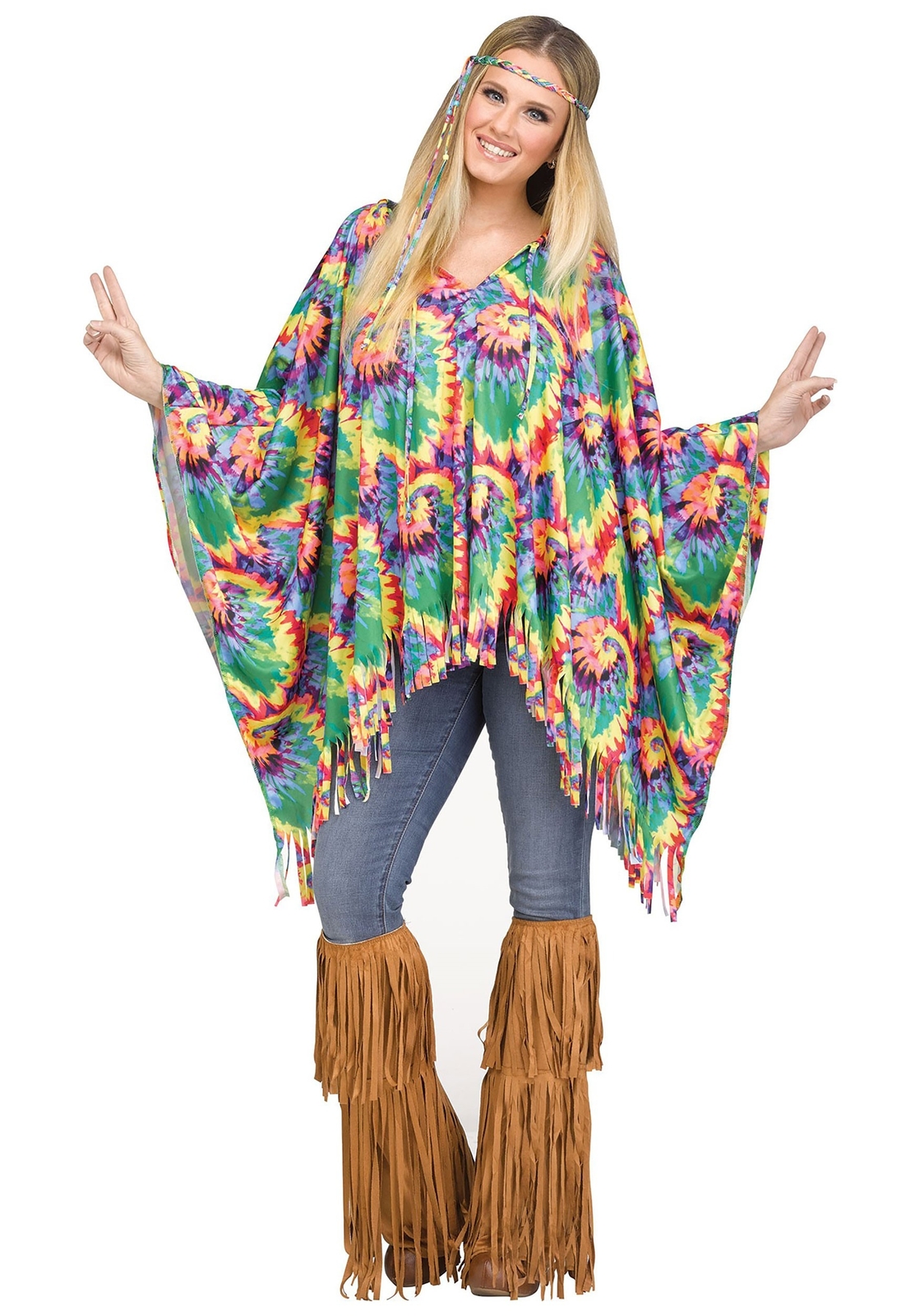 Women’s Hippie Poncho Costume