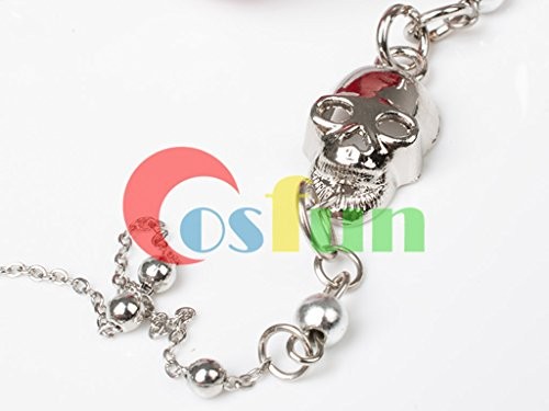 Cosfun Black Butler Grell Sutcliff Glasses Frame & Chain Cosplay mp000589