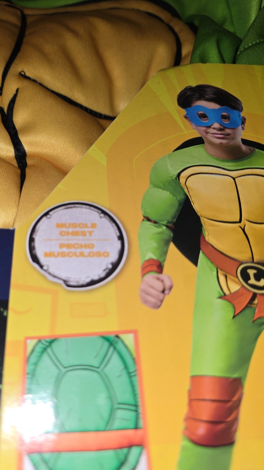 SZ XS S 4 5 6 7 Boys Teenage Mutant Ninja Turtles Michelangelo Child Costume NEW