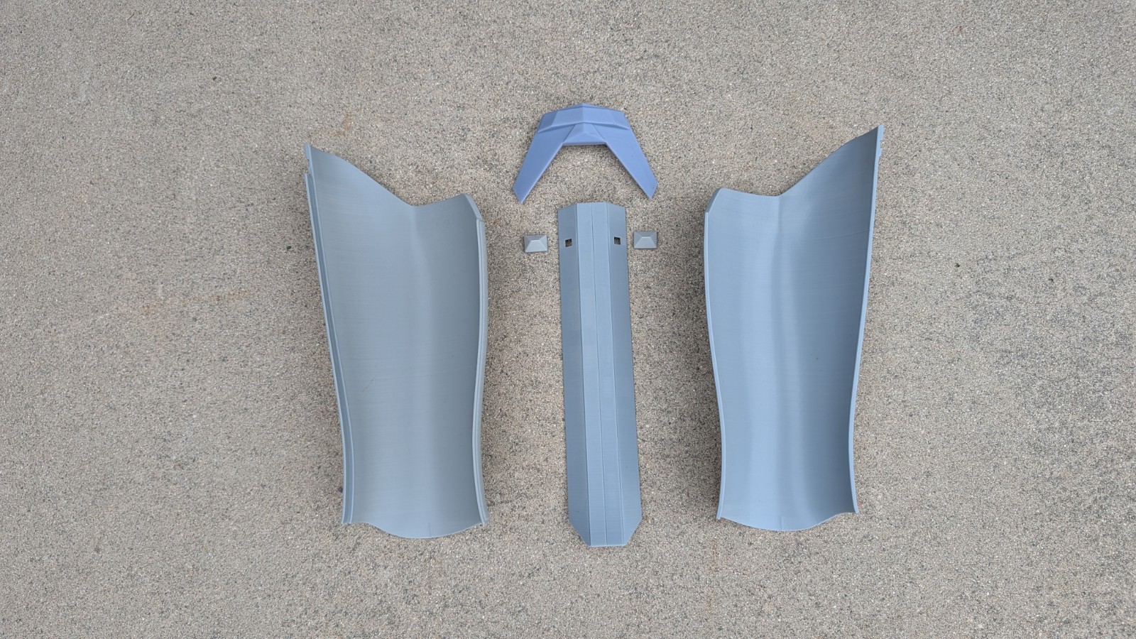 Mandalorian Right Shin armor kit w/ Resin Greeblies