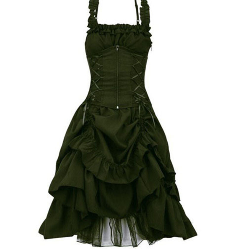 Medieval Renaissance Dress Women’s Vintage Halloween Gothic Costume Party Dress