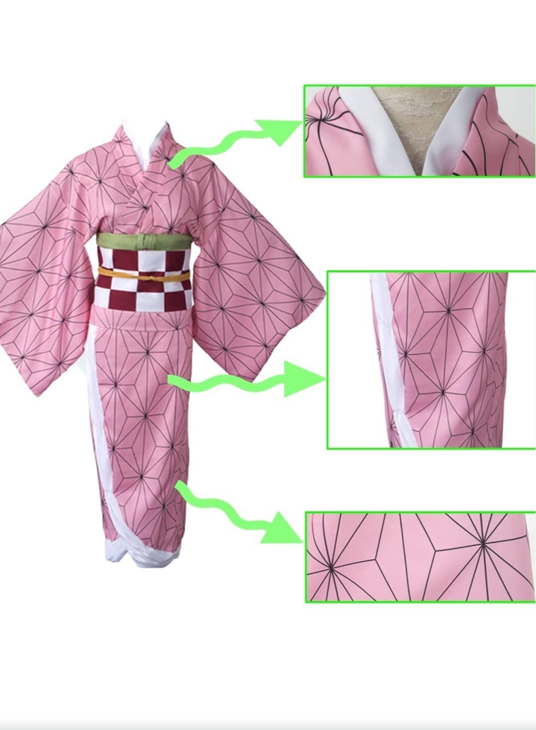 Anime Kamado Nezuko Demon Slayer Kimetsu No Yaiba Fancy Party Cosplay Costumes