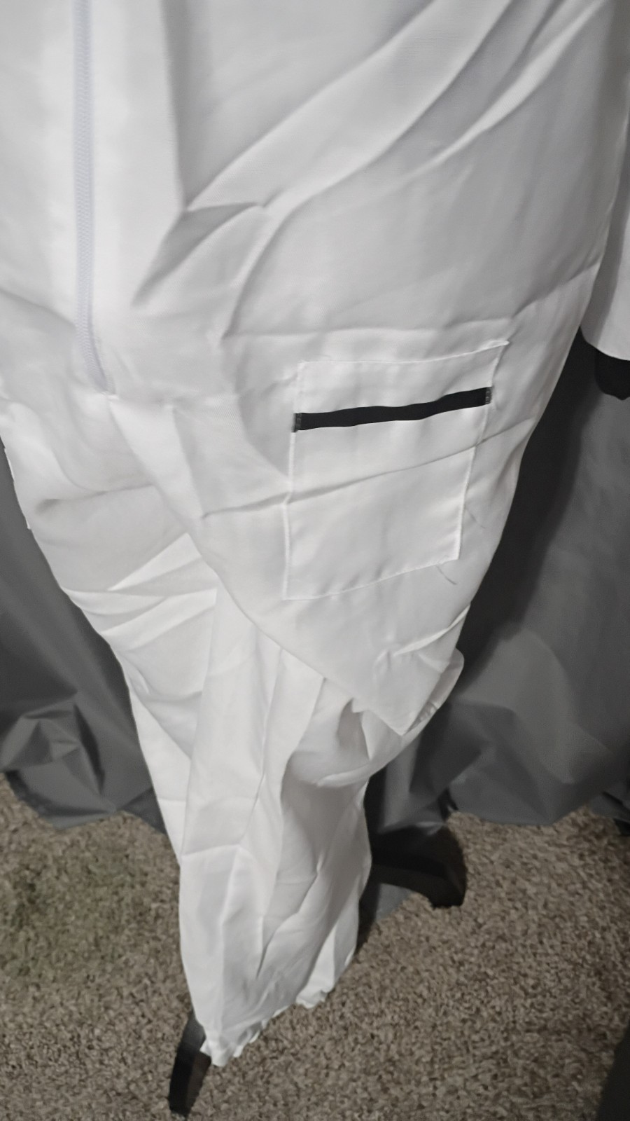 Fashion Costumes Astronaut Zip-Up Belted Jumpsuit Costume White/Black Adult XL