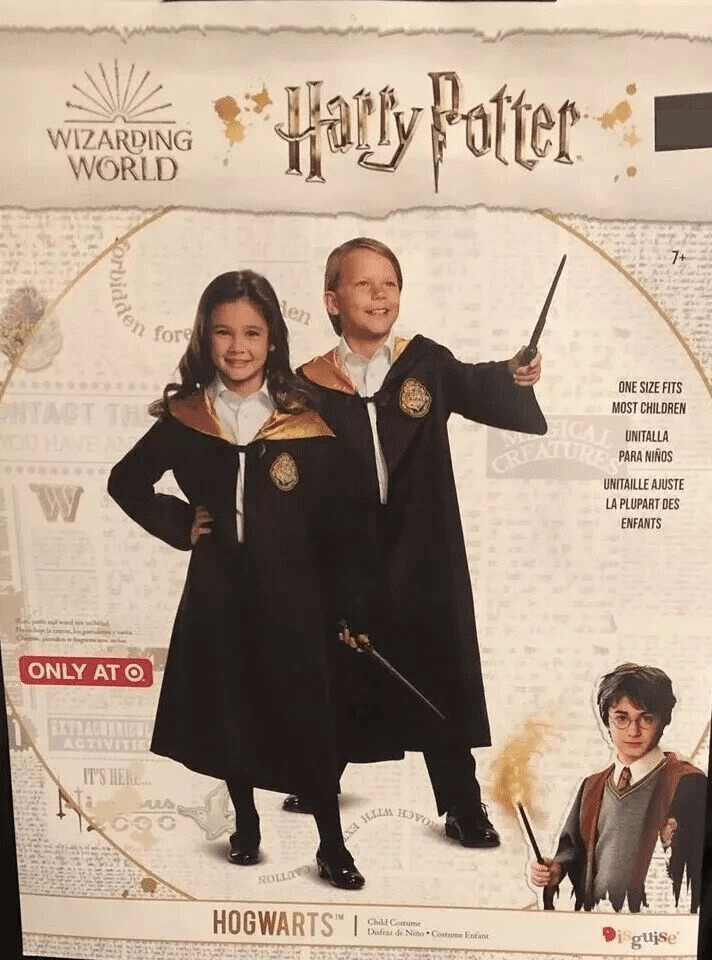 Harry Potter Child Unisex Halloween Costume Hooded Robe One Size Fits Most