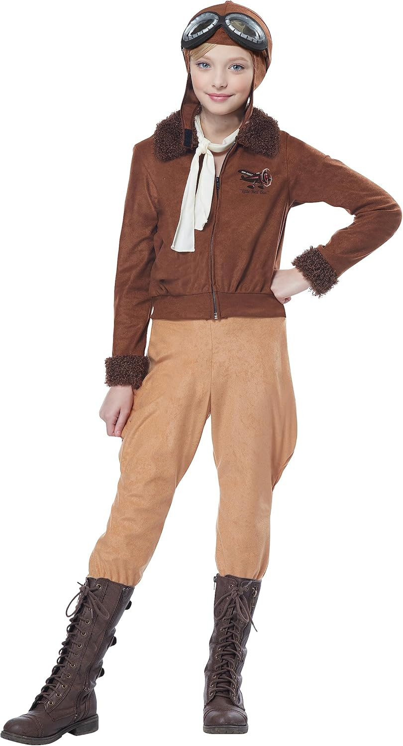 Unisex-Child Amelia Earhart/Aviator