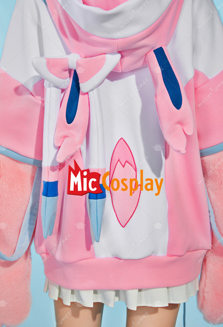 PM Derivative Pullover Hoodie Design Furry Cat Paw Gloves Kawaii Sweatshirt