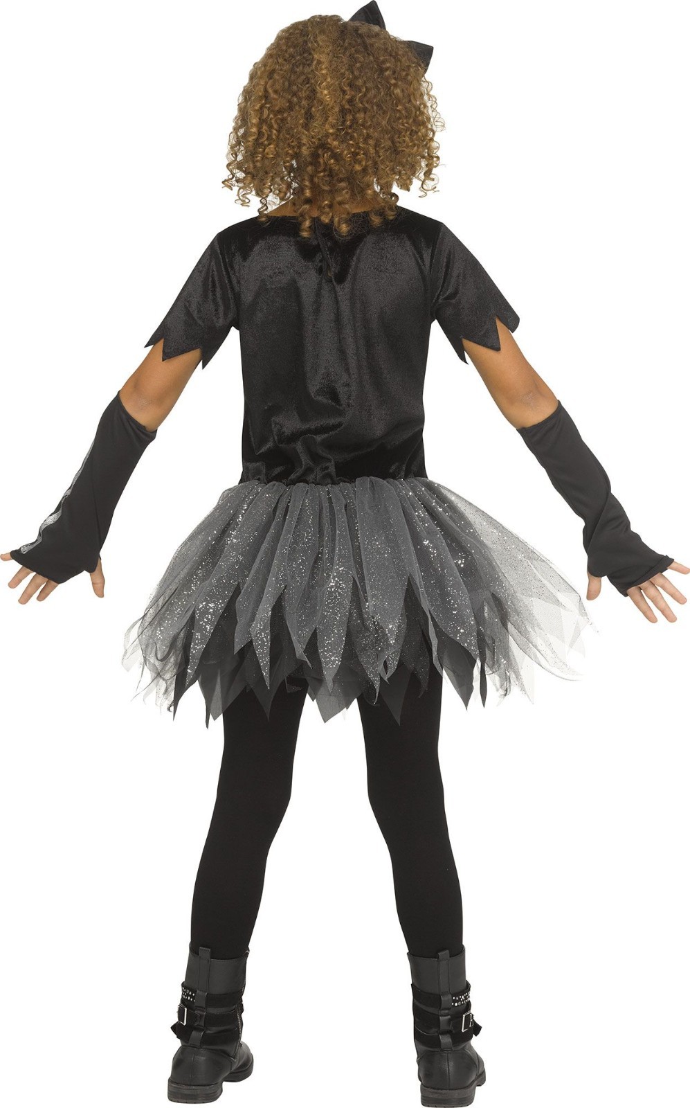 Child Silver Skele-Girl Skeleton Costume