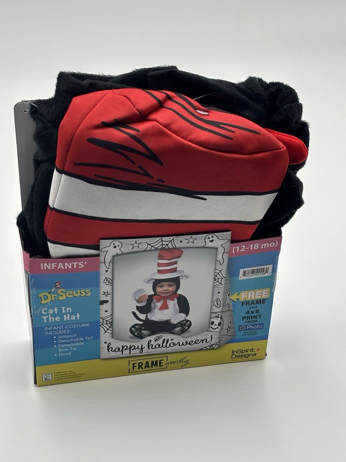 Dr Seuss Cat In The Hat Halloween Costume Infant 12-18 Months