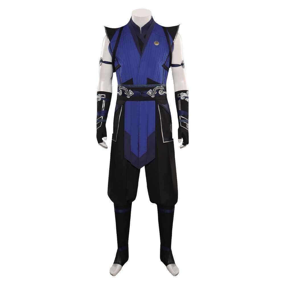 Sub-Zero Blue Outfit Mask Cosplay Costume Men’s Halloween Carnival Party Suit