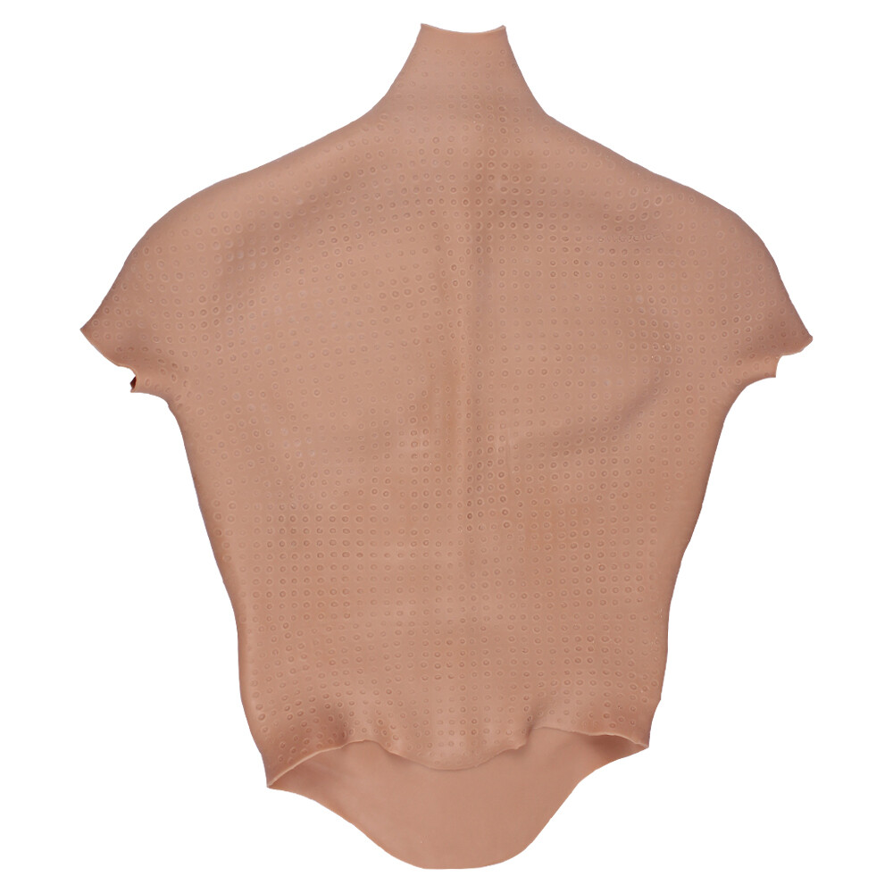 KnowU Breastplate Silicone Male Fake Chest Muscle Body Suit Cosplay Crossdresser