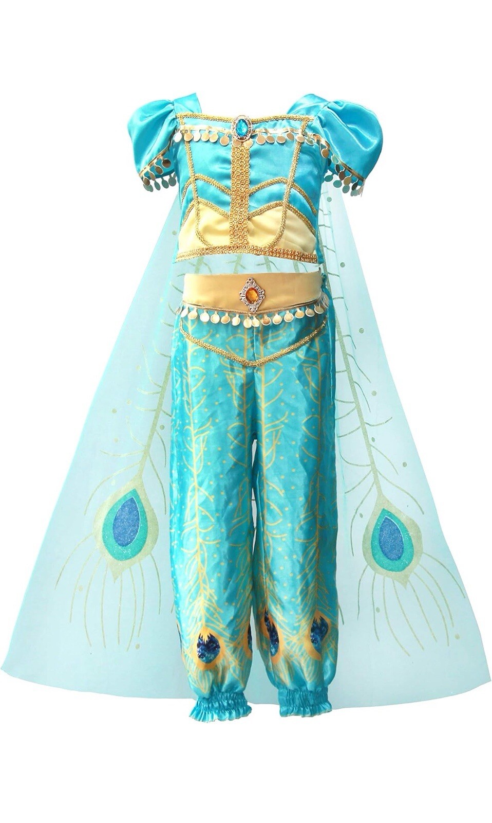 Aladdin Princess Jasmine Cosplay Kids Halloween 100cm 2T-3T SAME DAY SHIPPING