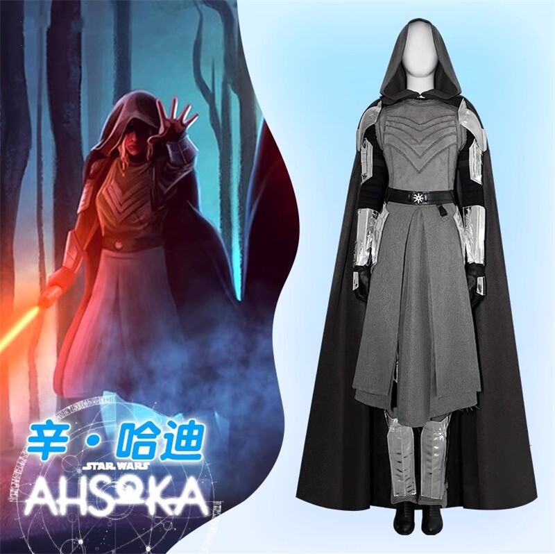 Ahsoka Shin Hati Cosplay Costume Outfits Star Wars Halloween Women’s Full Set