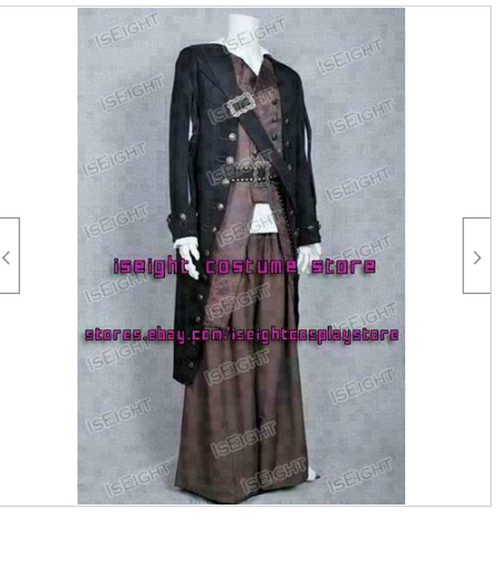 Pirates of the Caribbean Cosplay Barbossa Costume Halloween Full Set