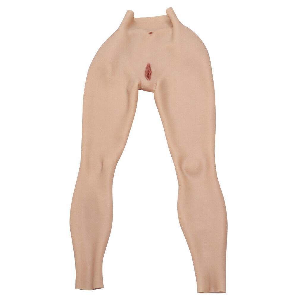 Silicone Pants Ankle Length Thicken Hip Fake Realistic Vagina Panty Crossdresser
