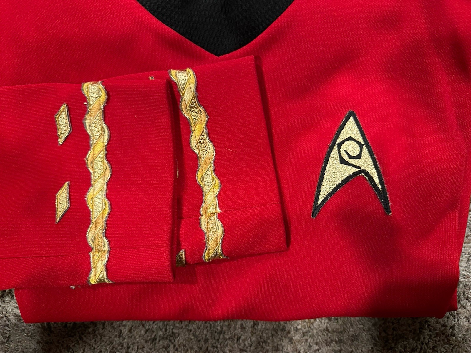 ANOVOS TOS PREMIUM STAR TREK TUNIC SEASON 3 SCOTTY RED MINT UNWORN XXL