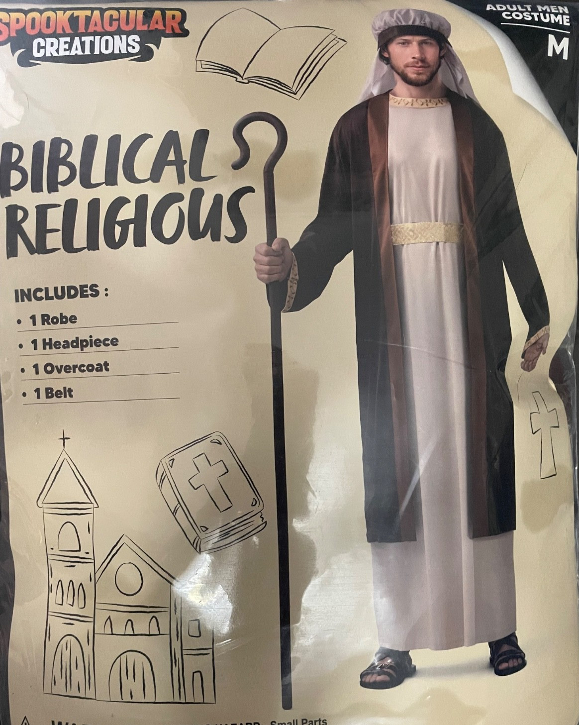 BIBLICAL/NATIVITY/RELIGIOUS RE-ENACTMENTS – MEN’S COSTUME – Sz Med – New in Bag!