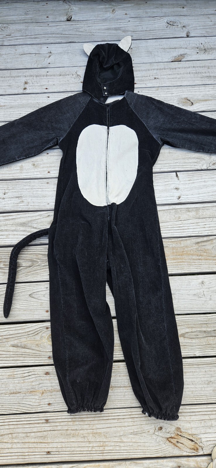 Rare 1970’s Corduroy 2 Pc Cat Suit Costume Party Halloween M/L