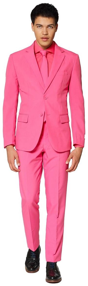 Mr. Pink Men’s Pink Slim Fit Suit Jacket Pants Tie – Opposuits