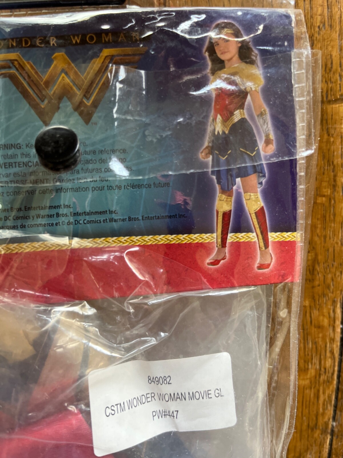 Halloween Costume DC Comics Wonder Woman Movie 7 pc, Girls Lg 12-14 NIP
