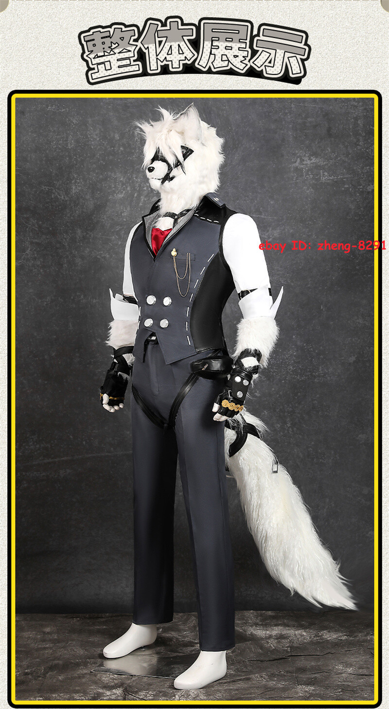 Game Zenless Zone Zero Von Lycaon Halloween Costume Outfit Men’s Uniform Suit