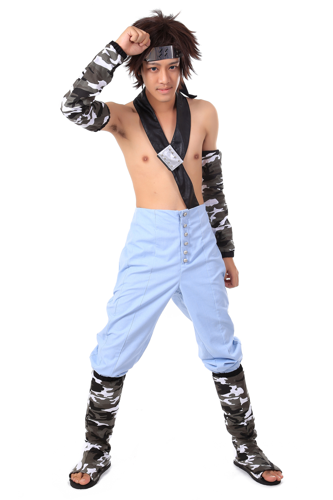 Zabuza Momochi Cosplay Halloween Costume Ninja Chunin Outfit V1 Size Kid – US3XL