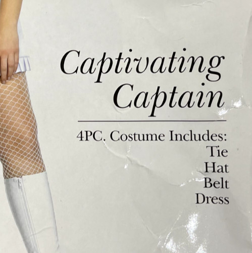 Women’s Plus Sailor Costume WITH Hat (Captivating Captain), Size 1X-2X BRAND NEW