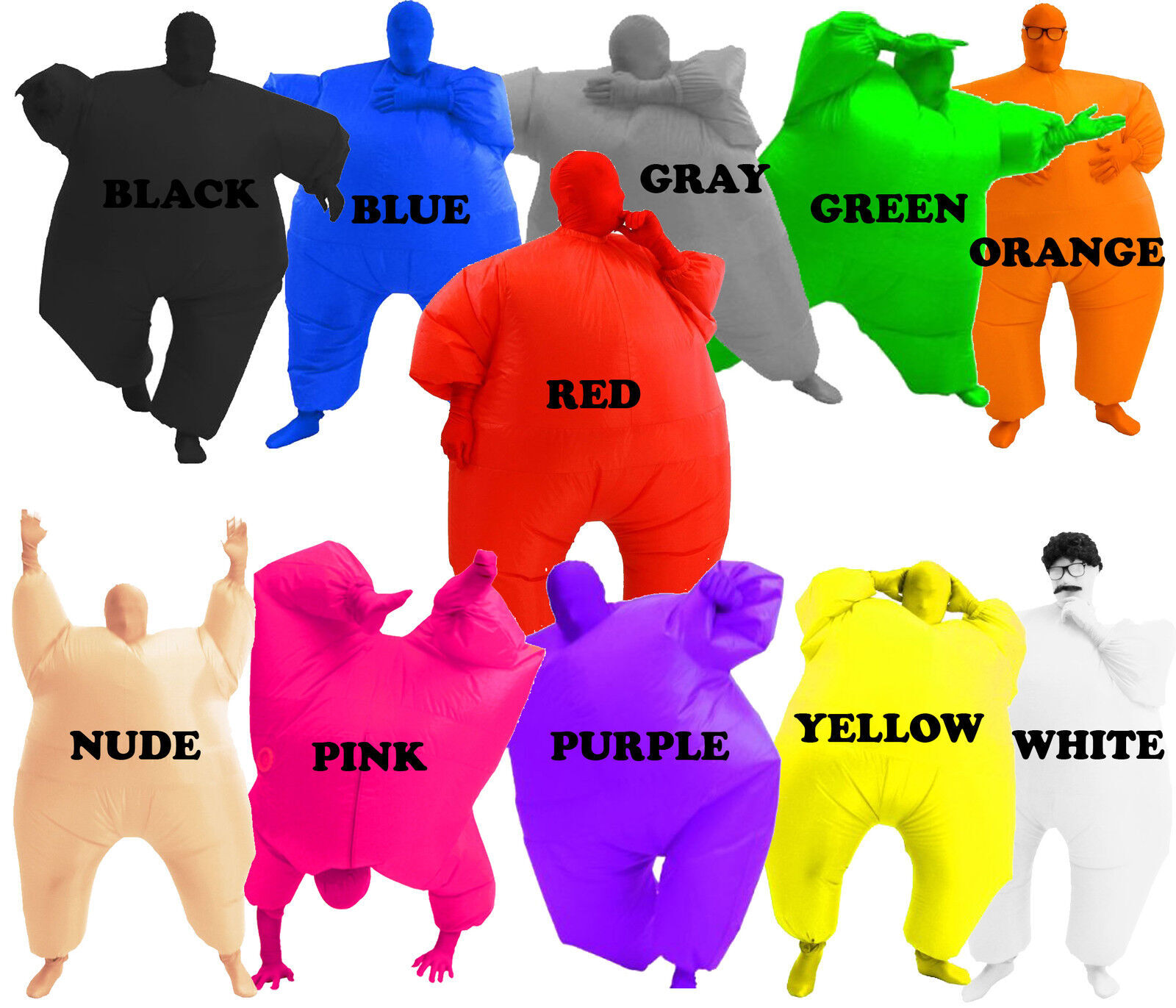 Adult Chub Suit® Inflatable Blow Up Full Body Costume Jumpsuit Cosplay Outfit
