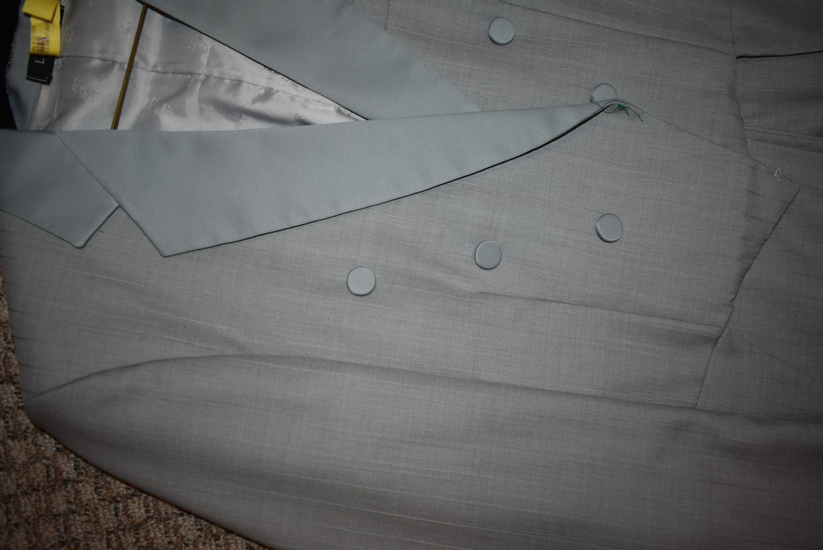 Costume Use Tailcoat and Pants – Light Gray Pinstripe – 40R