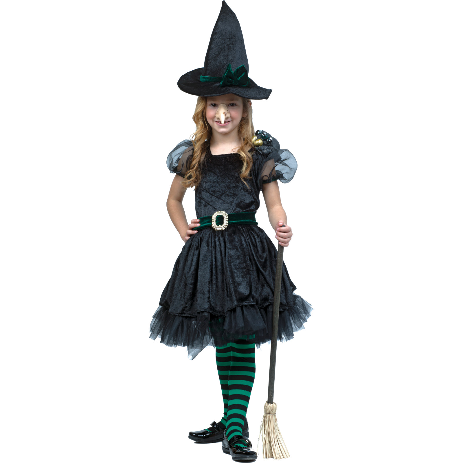 Ghoulish Productions Lil’ Bewitchen Witch Costume 10-12Y Creepy Halloween