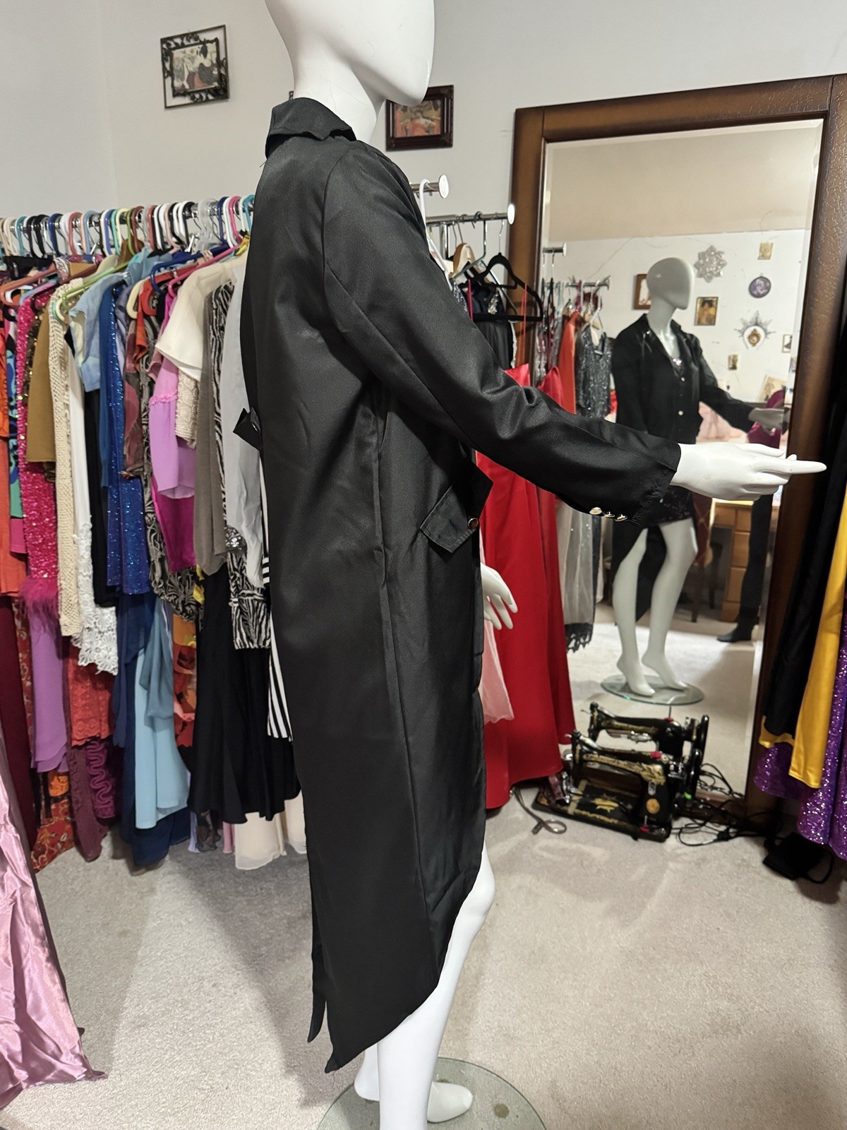 Unisex Vintage Look Victorian Steampunk Gothic Tailcoat Sz S