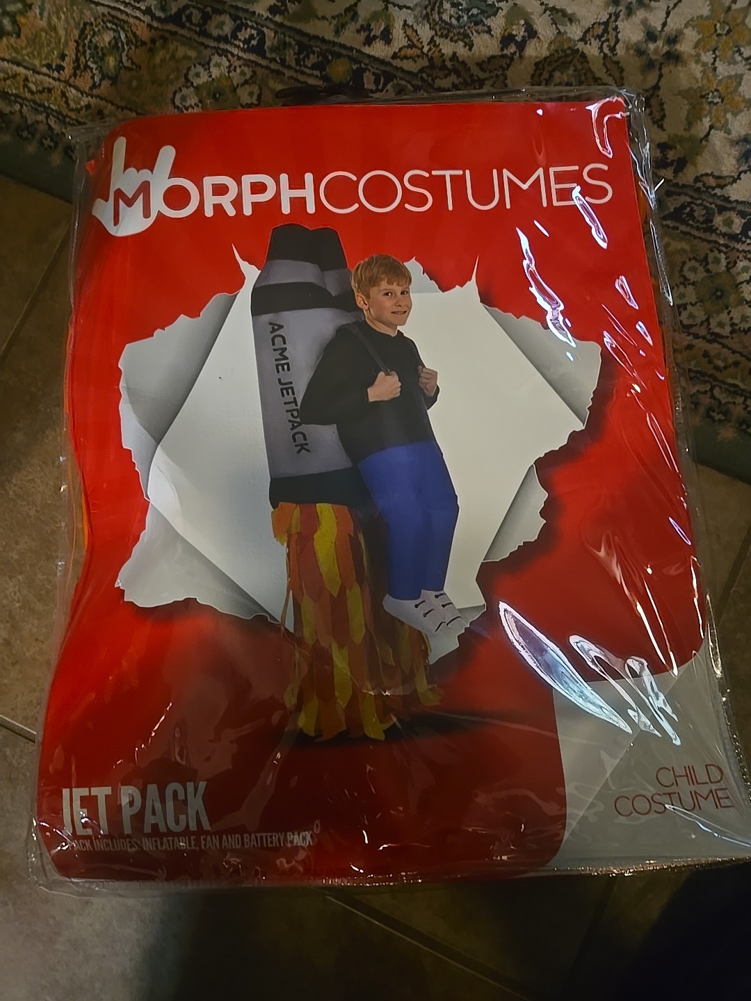 Morph costumes Jet Pack Inflatable Child Costume Kids Size New